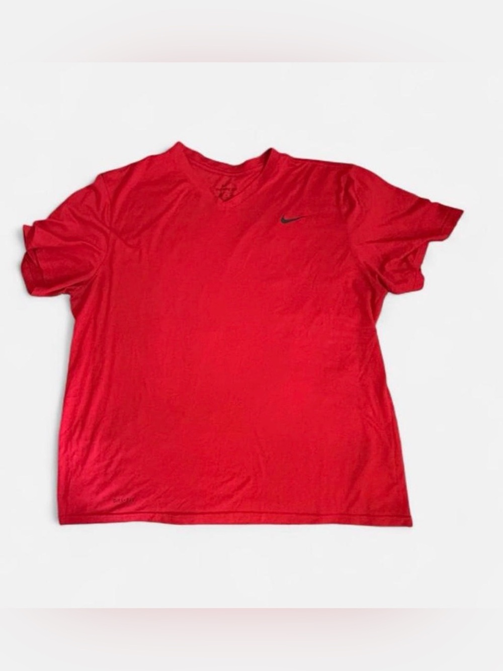 Nike Men's Red Dri-FIT V-Neck Training Tee